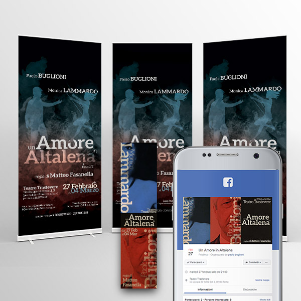 Realizzazione Campagna Pubblicitaria per Evento Teatrale di Paolo Buglioni (Roma)