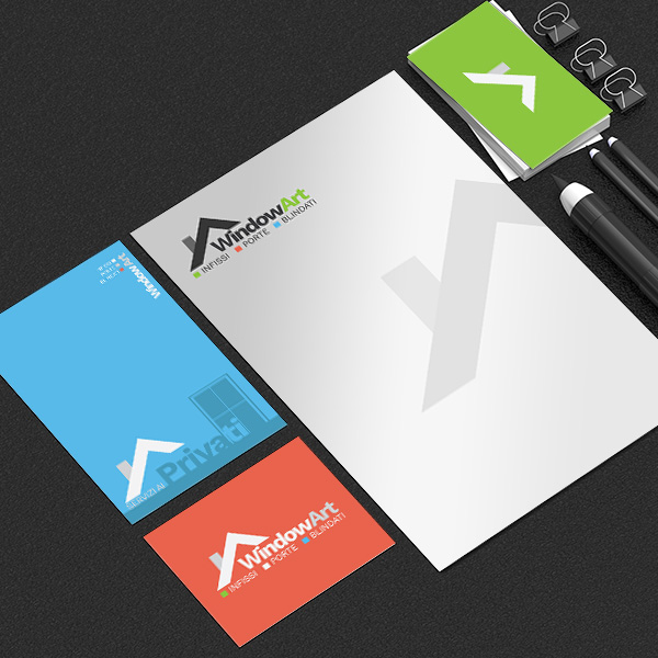 Realizzazione Logo e Coordinati aziendali per WindowArt