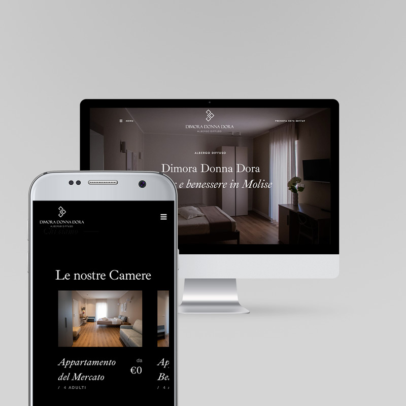 Creazione sito internet per Dimora Donna Dora