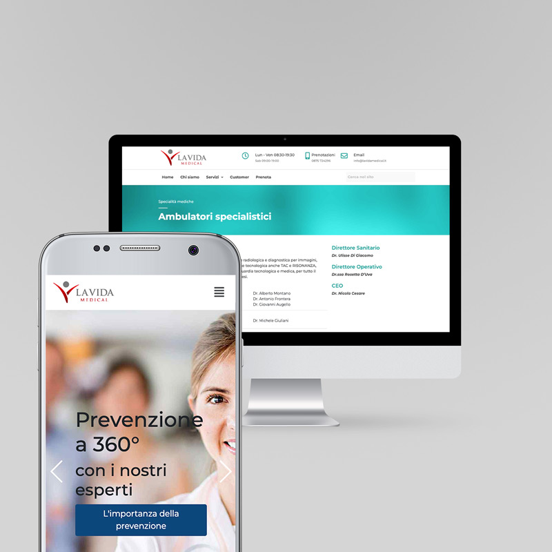 Creazione sito web per La Vida Medical