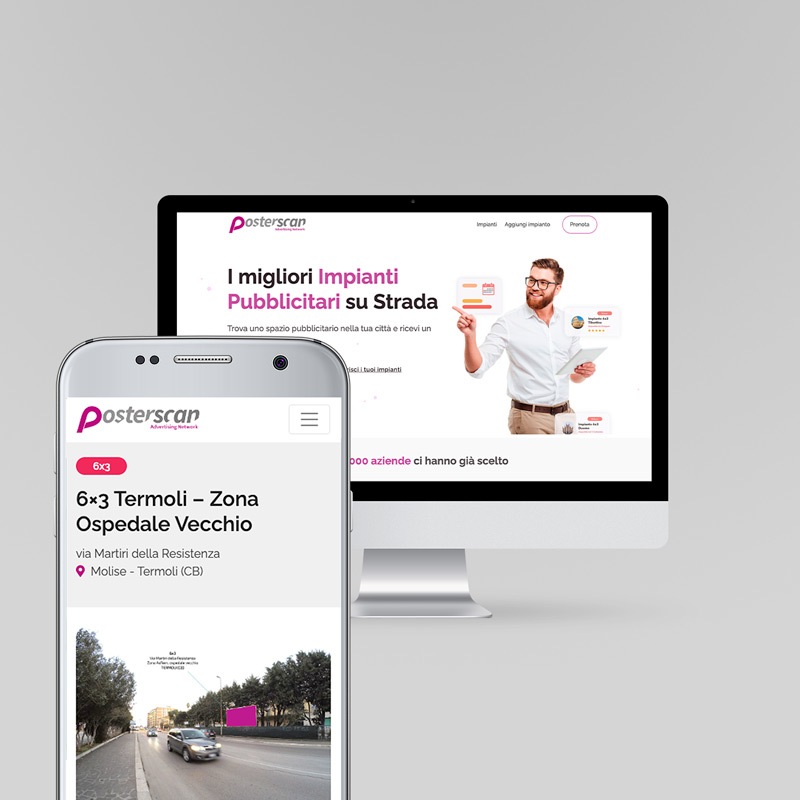 Realizzazione sito web per Posterscan