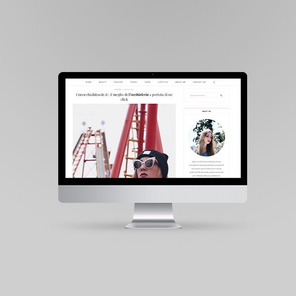 Realizzazione Fashion Blog web per l'influencer Enrica Sciarretta