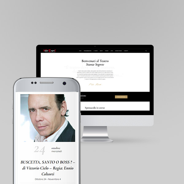 Realizzazione sito web per Ennio Coltorti / Teatro Stanze Segrete (Roma)