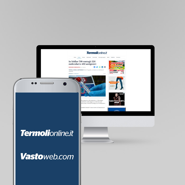 Realizzazione siti web per quotidiani locali Termoli e Vasto - Termolionline.it e Vastoweb.com