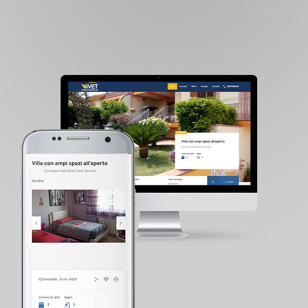 Realizzazione Sito per Vivet Agenzia Immobiliare
